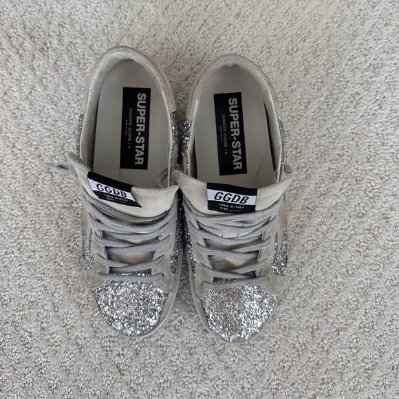 Golden Goose Superstar Silver Glitter - Picture 1 of 3